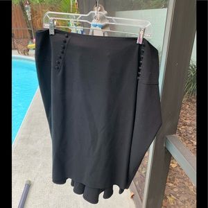 Very Nice Black Gabardine Pencil Skirt